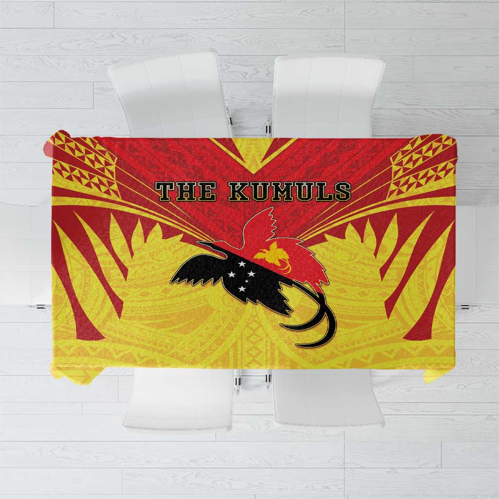 Papua New Guinea Rugby Tablecloth Kumuls Heritage LT05 Yellow - Polynesian Pride