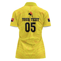 Papua New Guinea Rugby Custom Women Polo Shirt Kumuls Heritage LT05 - Polynesian Pride