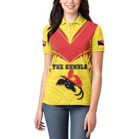 Papua New Guinea Rugby Custom Women Polo Shirt Kumuls Heritage LT05 - Polynesian Pride