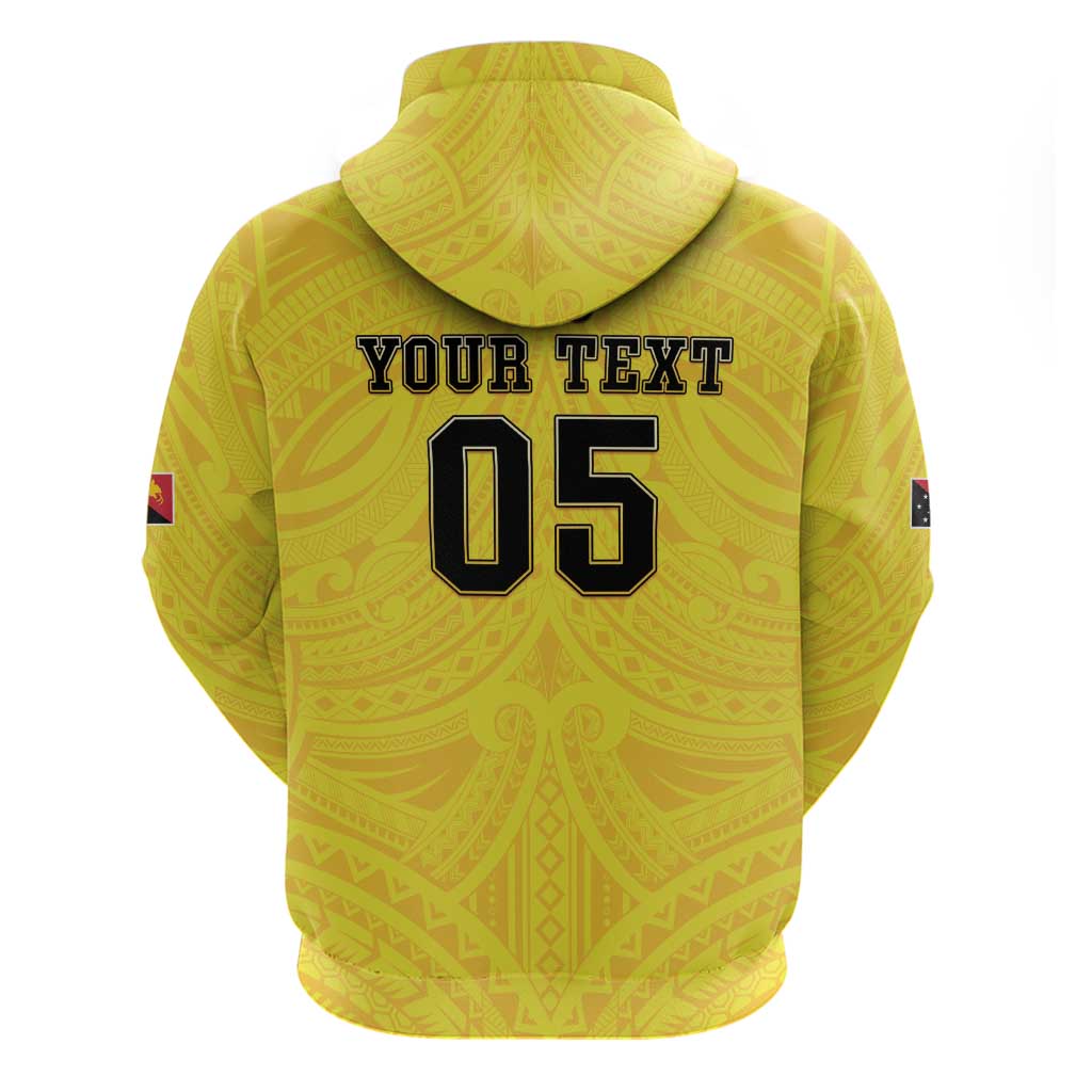 Papua New Guinea Rugby Custom Zip Hoodie Kumuls Heritage LT05 - Polynesian Pride