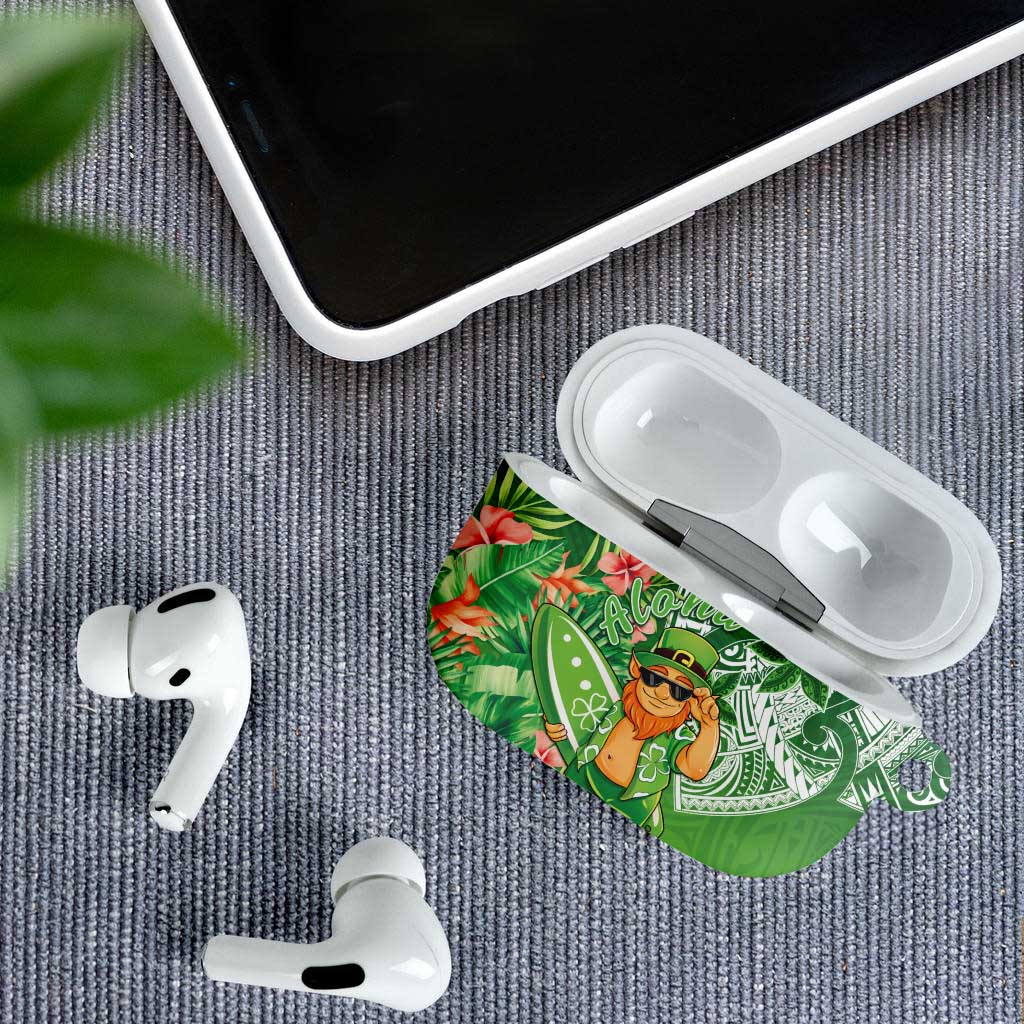 Aloha Hawaii St Patrick's Day AirPods Case Polynesian Style