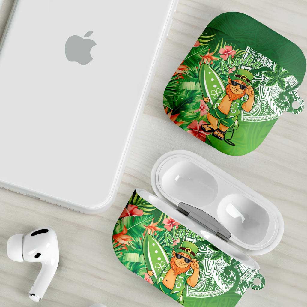 Aloha Hawaii St Patrick's Day AirPods Case Polynesian Style