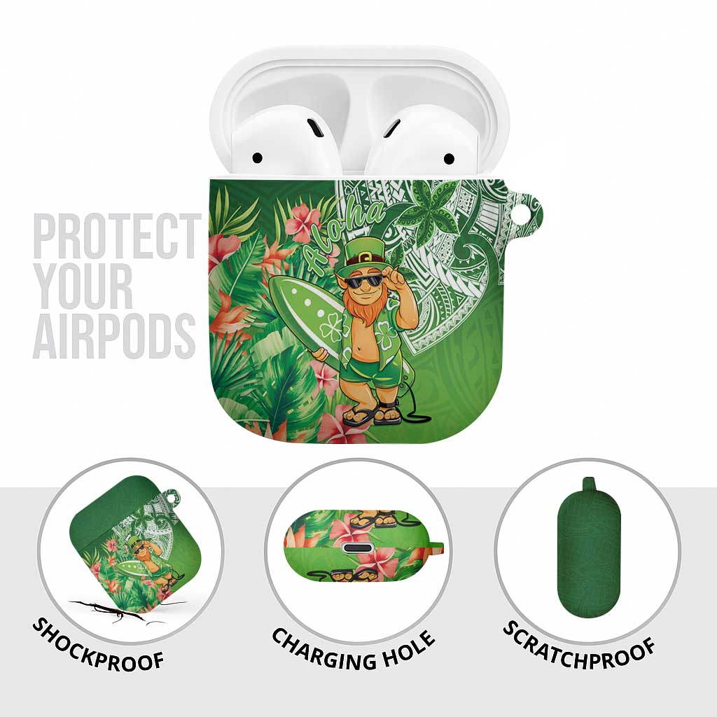 Aloha Hawaii St Patrick's Day AirPods Case Polynesian Style