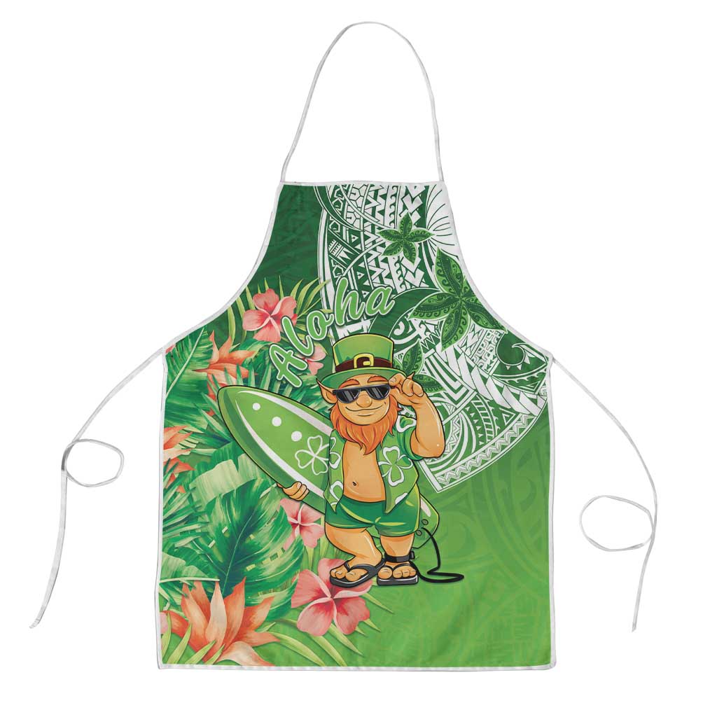 Aloha Hawaii St Patrick's Day Apron Polynesian Style LT05 Green - Polynesian Pride