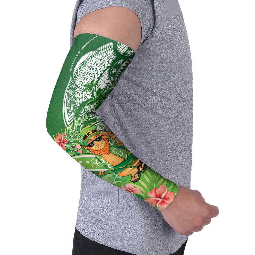 Aloha Hawaii St Patrick's Day Arm Sleeves Polynesian Style LT05 - Polynesian Pride