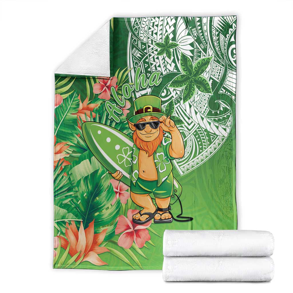 Aloha Hawaii St Patrick's Day Blanket Polynesian Style LT05 - Polynesian Pride