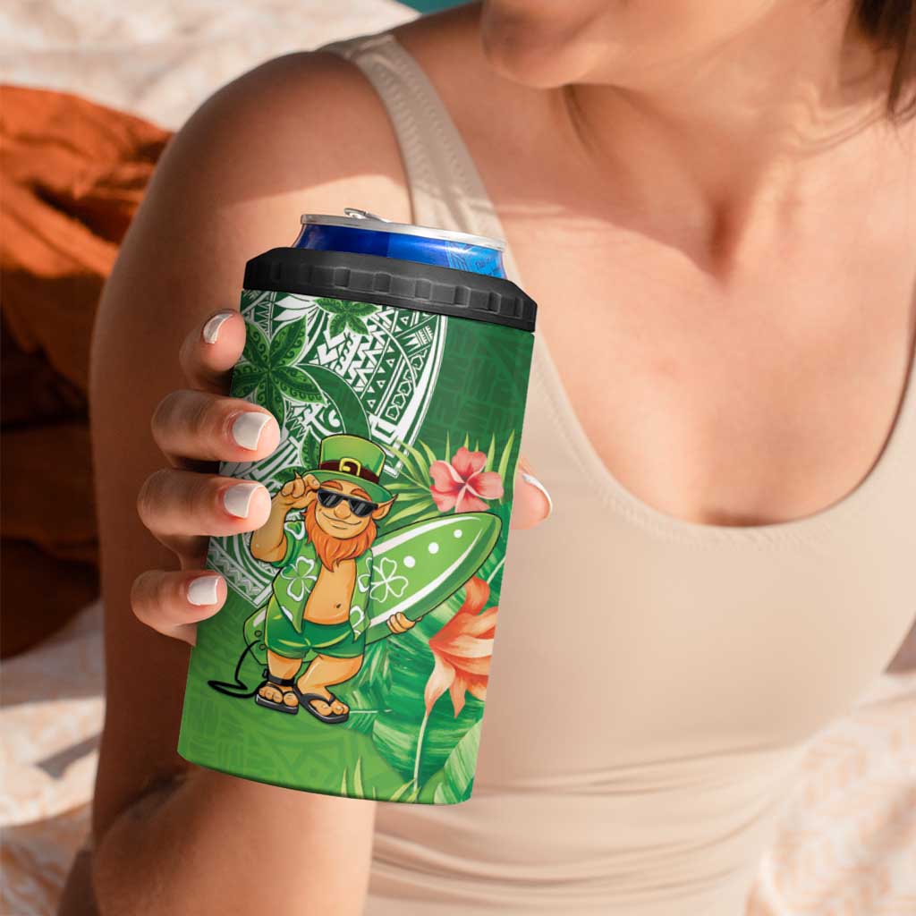 Aloha Hawaii St Patrick's Day 4 in 1 Can Cooler Tumbler Polynesian Style LT05 - Polynesian Pride