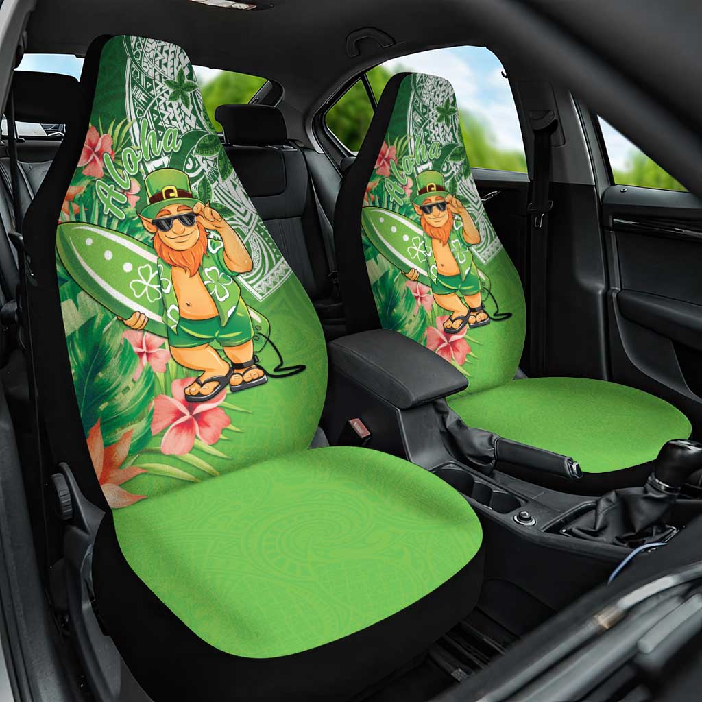 Aloha Hawaii St Patrick's Day Car Seat Cover Polynesian Style LT05 One Size Green - Polynesian Pride