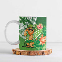 Aloha Hawaii St Patrick's Day Ceramic Mug Polynesian Style