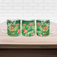 Aloha Hawaii St Patrick's Day Ceramic Mug Polynesian Style