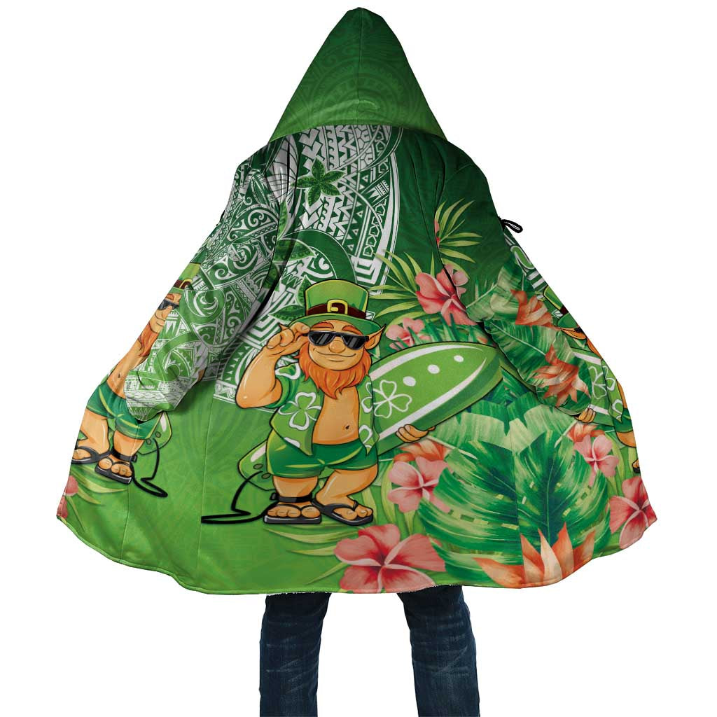 Aloha Hawaii St Patrick's Day Cloak Polynesian Style LT05 Unisex Green - Polynesian Pride