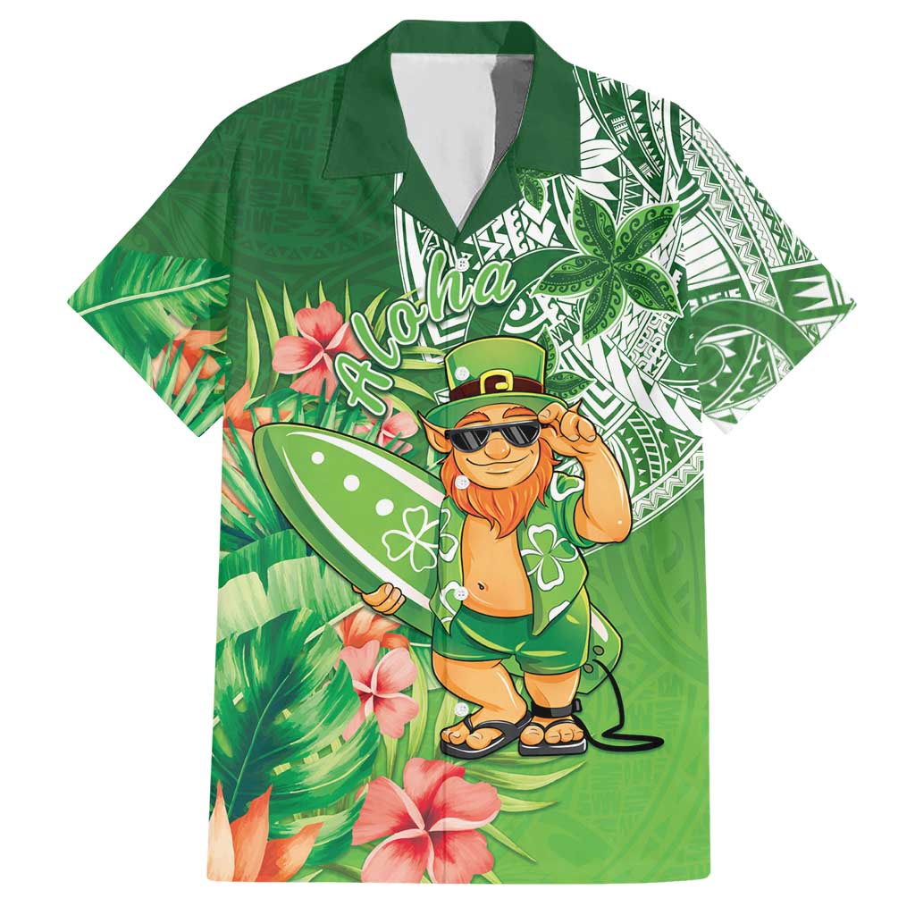 Aloha Hawaii St Patrick's Day Hawaiian Shirt Polynesian Style