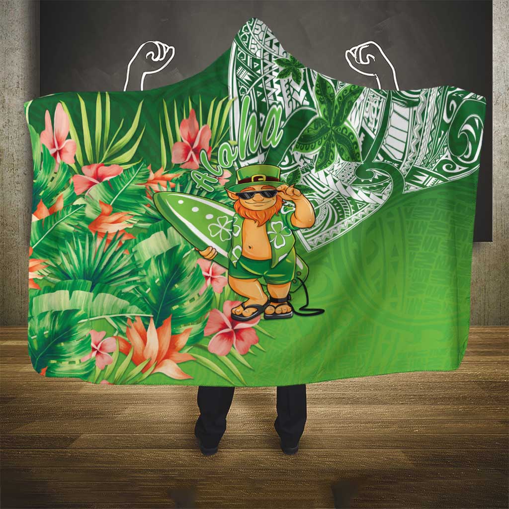 Aloha Hawaii St Patrick's Day Hooded Blanket Polynesian Style LT05 - Polynesian Pride