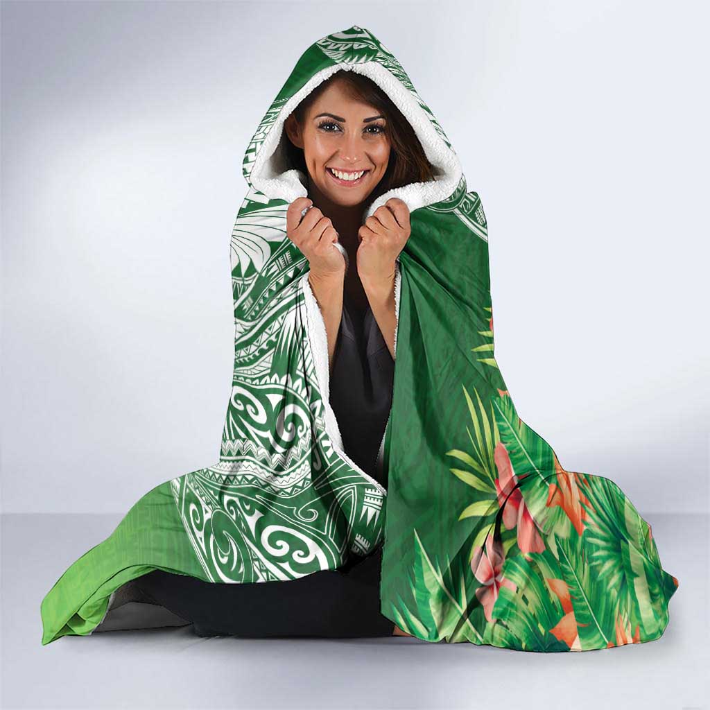 Aloha Hawaii St Patrick's Day Hooded Blanket Polynesian Style LT05 - Polynesian Pride