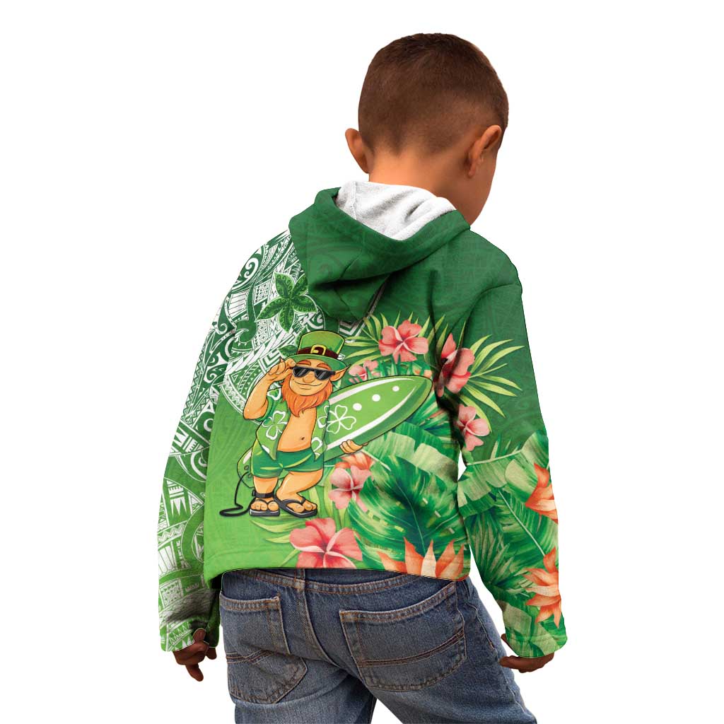 Aloha Hawaii St Patrick's Day Kid Hoodie Polynesian Style LT05 - Polynesian Pride