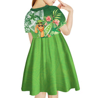 Aloha Hawaii St Patrick's Day Kid Short Sleeve Dress Polynesian Style LT05 - Polynesian Pride