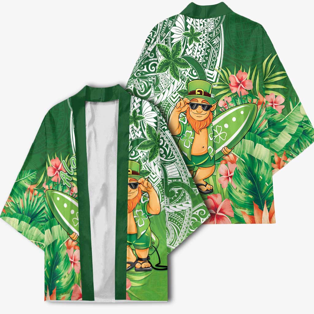 Aloha Hawaii St Patrick's Day Kimono Polynesian Style LT05 - Polynesian Pride