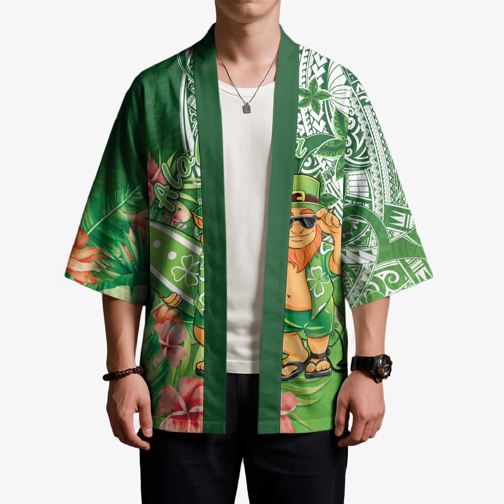 Aloha Hawaii St Patrick's Day Kimono Polynesian Style LT05 - Polynesian Pride