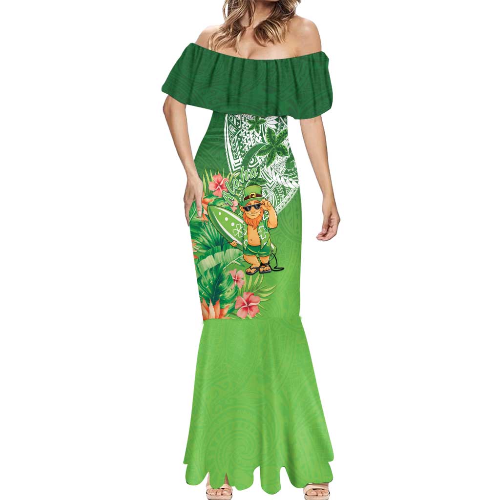 Aloha Hawaii St Patrick's Day Mermaid Dress Polynesian Style LT05 - Polynesian Pride