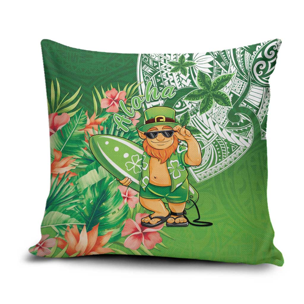 Aloha Hawaii St Patrick's Day Pillow Cover Polynesian Style LT05 Green - Polynesian Pride