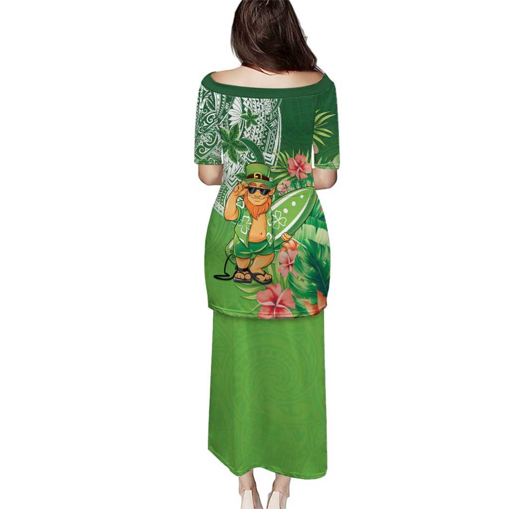 Aloha Hawaii St Patrick's Day Puletasi Polynesian Style LT05 - Polynesian Pride
