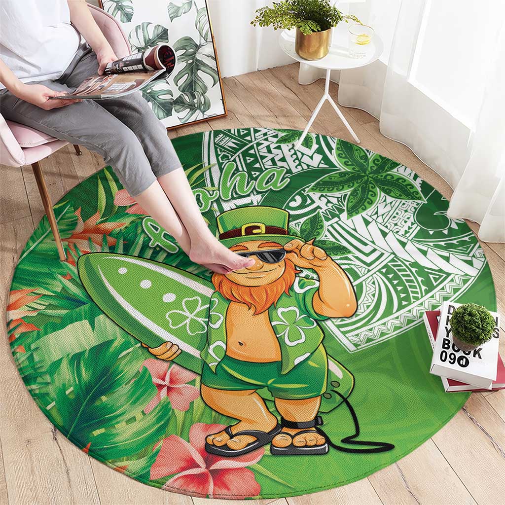 Aloha Hawaii St Patrick's Day Round Carpet Polynesian Style LT05 - Polynesian Pride