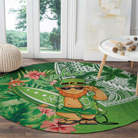 Aloha Hawaii St Patrick's Day Round Carpet Polynesian Style LT05 - Polynesian Pride