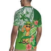 Aloha Hawaii St Patrick's Day Rugby Jersey Polynesian Style LT05 - Polynesian Pride