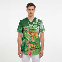 Aloha Hawaii St Patrick's Day Scrub Top Polynesian Style LT05 - Polynesian Pride
