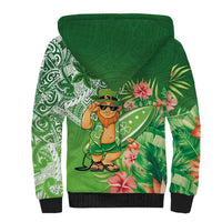 Aloha Hawaii St Patrick's Day Sherpa Hoodie Polynesian Style LT05 - Polynesian Pride