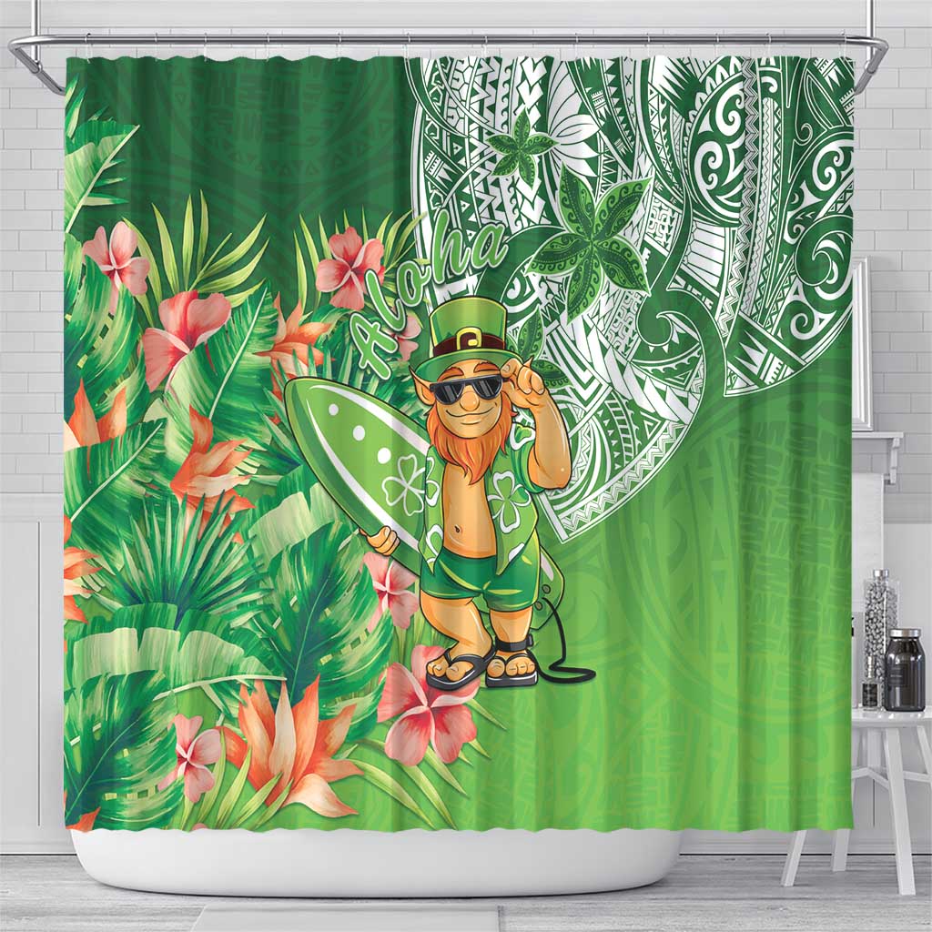 Aloha Hawaii St Patrick's Day Shower Curtain Polynesian Style LT05 - Polynesian Pride