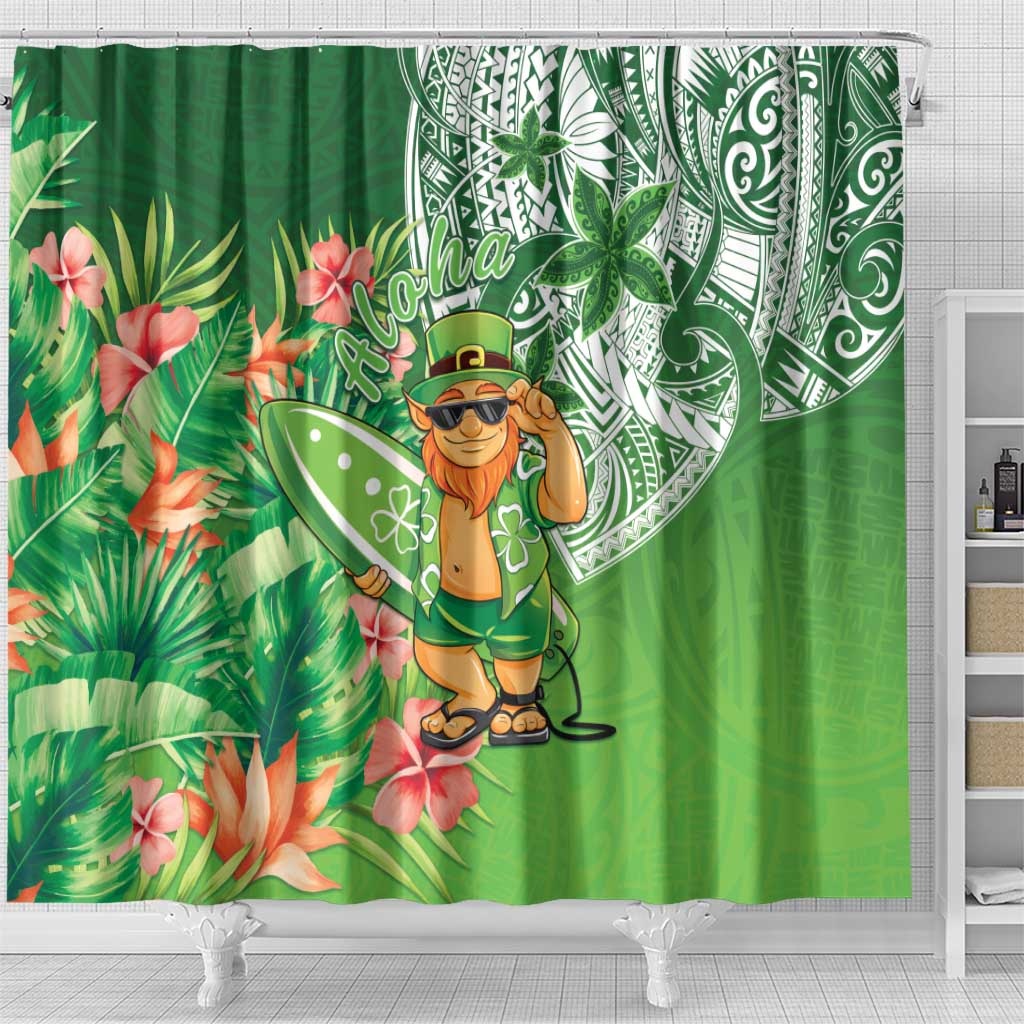 Aloha Hawaii St Patrick's Day Shower Curtain Polynesian Style LT05 - Polynesian Pride