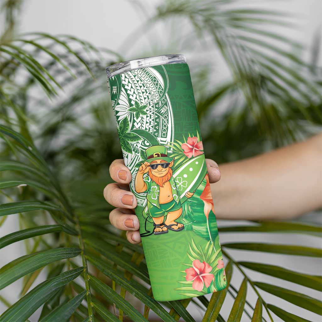 Aloha Hawaii St Patrick's Day Skinny Tumbler Polynesian Style LT05 - Polynesian Pride