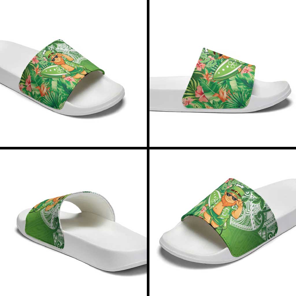 Aloha Hawaii St Patrick's Day Slide Sandals Polynesian Style LT05 - Polynesian Pride