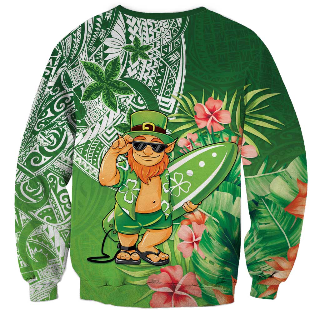 Aloha Hawaii St Patrick's Day Sweatshirt Polynesian Style LT05 - Polynesian Pride