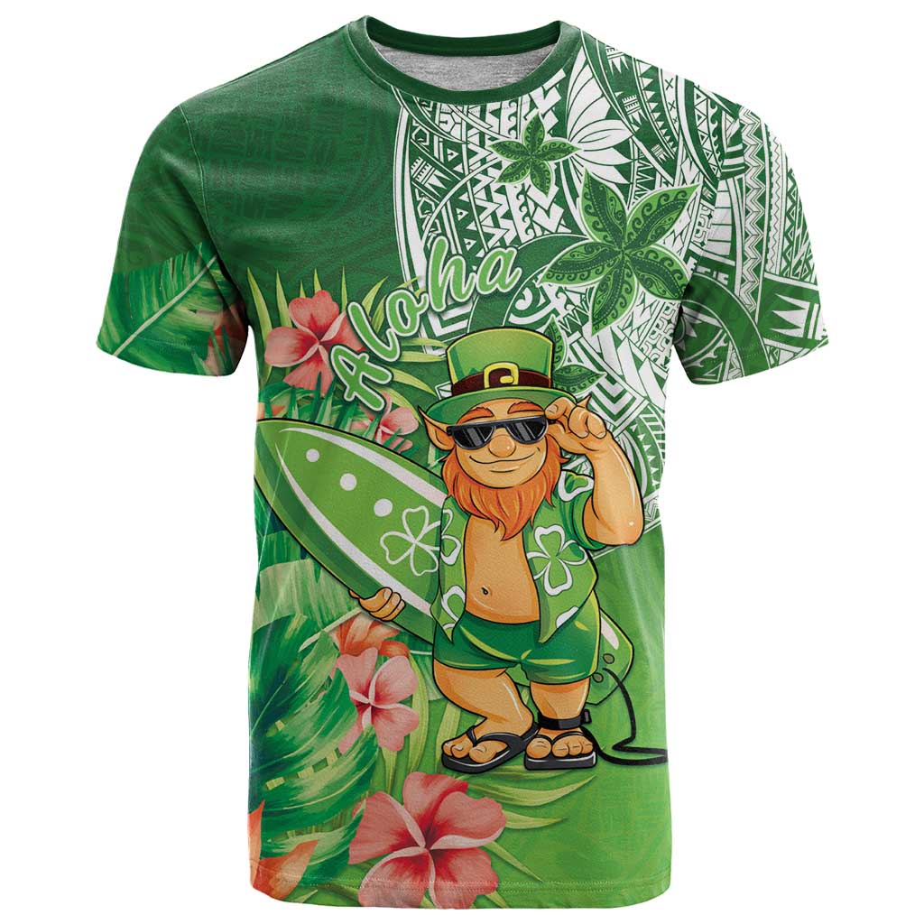 Aloha Hawaii St Patrick's Day T Shirt Polynesian Style LT05 Green - Polynesian Pride