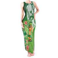 Aloha Hawaii St Patrick's Day Tank Maxi Dress Polynesian Style LT05 Women Green - Polynesian Pride