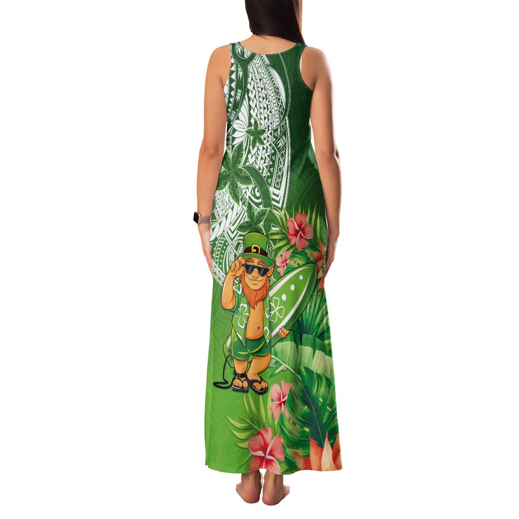 Aloha Hawaii St Patrick's Day Tank Maxi Dress Polynesian Style LT05 - Polynesian Pride