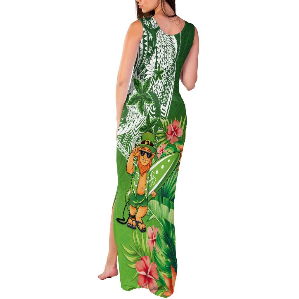 Aloha Hawaii St Patrick's Day Tank Maxi Dress Polynesian Style LT05 - Polynesian Pride