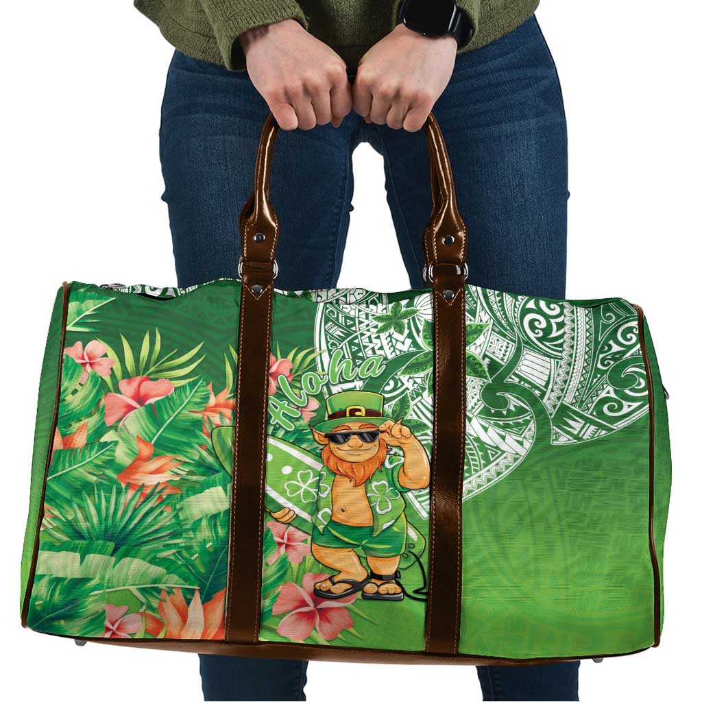 Aloha Hawaii St Patrick's Day Travel Bag Polynesian Style LT05 Green - Polynesian Pride