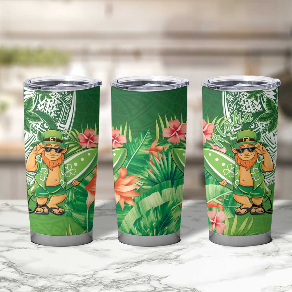 Aloha Hawaii St Patrick's Day Tumbler Cup Polynesian Style LT05 - Polynesian Pride