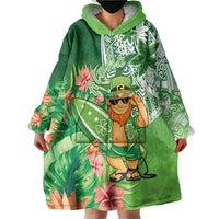 Aloha Hawaii St Patrick's Day Wearable Blanket Hoodie Polynesian Style LT05 - Polynesian Pride