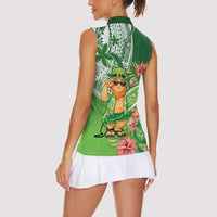 Aloha Hawaii St Patrick's Day Women Sleeveless Polo Shirt Polynesian Style LT05 - Polynesian Pride