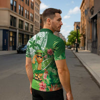 Aloha Hawaii St Patrick's Day Zipper Polo Shirt Polynesian Style LT05 - Polynesian Pride