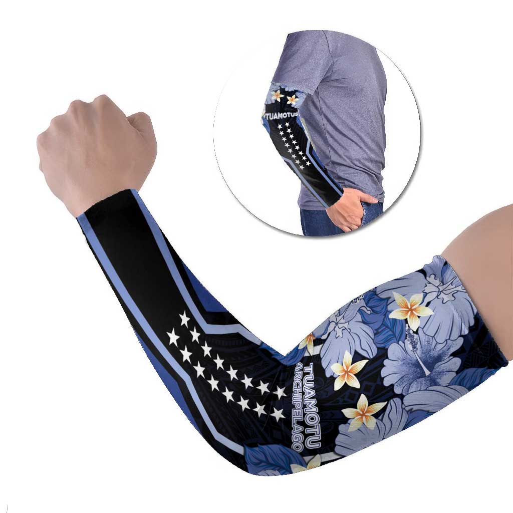 French Polynesia Tuamotu Archipelago Arm Sleeves Polynesian Pattern Unique Style LT05 Set of 2 Navy - Polynesian Pride