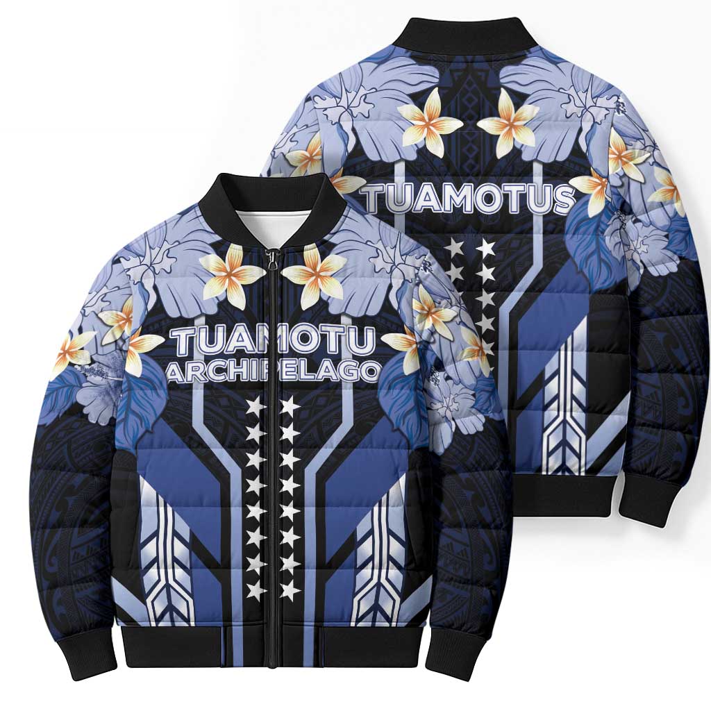 French Polynesia Tuamotu Archipelago Bomber Puffer Jacket Polynesian Pattern Unique Style LT05 - Polynesian Pride
