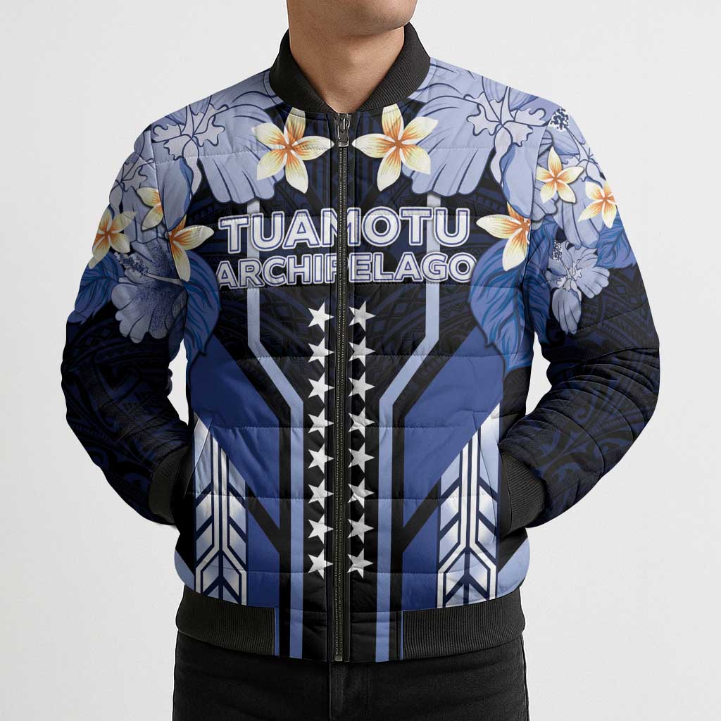 French Polynesia Tuamotu Archipelago Bomber Puffer Jacket Polynesian Pattern Unique Style LT05 - Polynesian Pride