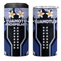 French Polynesia Tuamotu Archipelago 4 in 1 Can Cooler Tumbler Polynesian Pattern Unique Style LT05 One Size: 16 oz Navy - Polynesian Pride