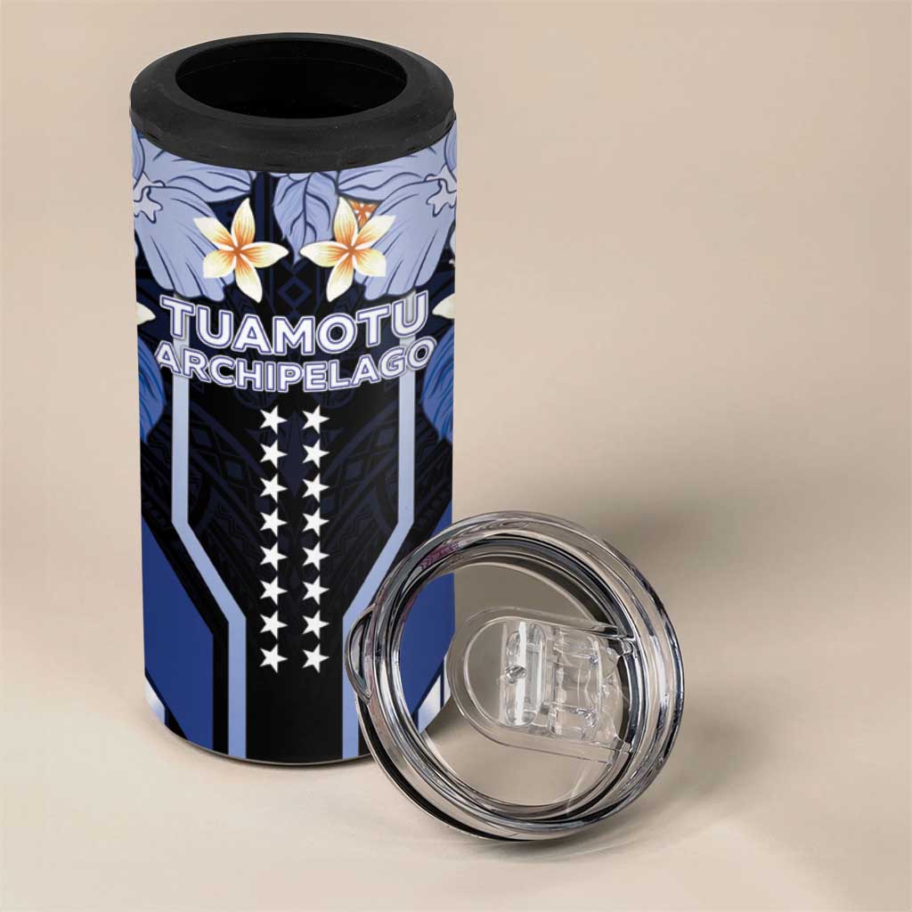 French Polynesia Tuamotu Archipelago 4 in 1 Can Cooler Tumbler Polynesian Pattern Unique Style LT05 - Polynesian Pride