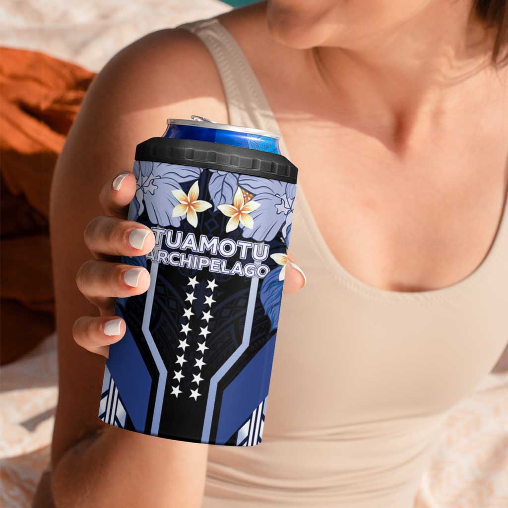 French Polynesia Tuamotu Archipelago 4 in 1 Can Cooler Tumbler Polynesian Pattern Unique Style LT05 - Polynesian Pride